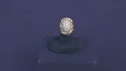 Appraisal: Verdura Gold, Platinum & Diamond Ring, ca.1965