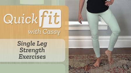 Video thumbnail: Quick Fit with Cassy Single Leg Strength Exercises
