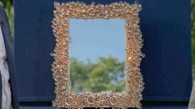 Appraisal: Palwa Illuminated Mirror, ca. 1970