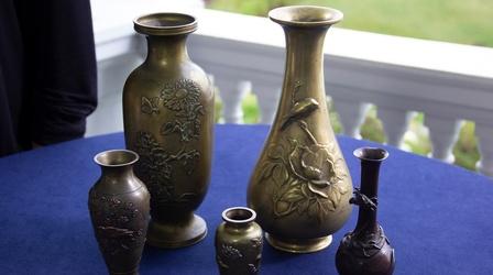 Video thumbnail: Antiques Roadshow Appraisal: Japanese Bronze & Mixed Metal Vases
