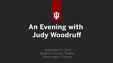 Video thumbnail: WTIU Specials An Evening with Judy Woodruff