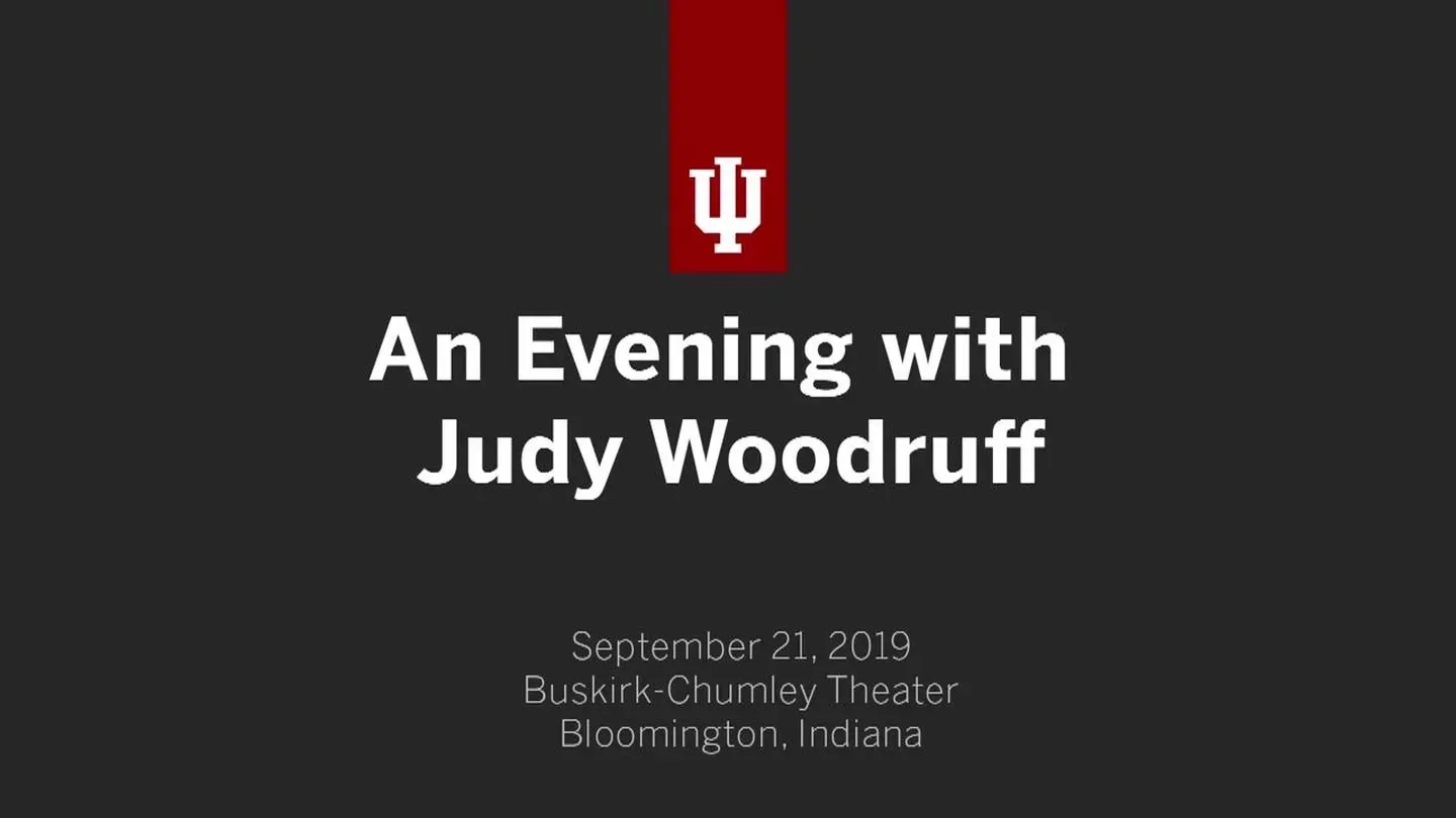 An Evening with Judy Woodruff