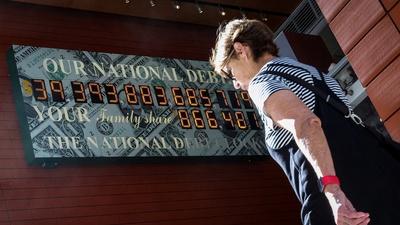 Trump shrugs off $40T national debt after vowing he'd cut it