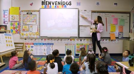 Video thumbnail: Student Spotlight New Dual Language Pilot Program Promotes Biliteracy