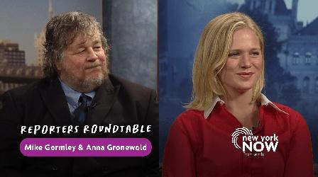 Video thumbnail: New York NOW Reporters Roundtable: Mike Gormley, Anna Gronewold