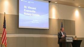 Video thumbnail: Evansville Rotary Club Regional Voices: Dan Parod, St. Vincent Update