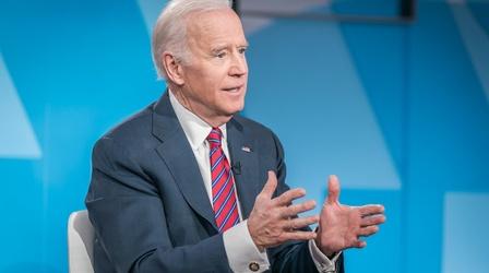 Video thumbnail: PBS NewsHour Joe Biden condemns Trump's handling of North Korea