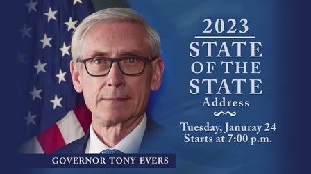 Video thumbnail: PBS Wisconsin Public Affairs 2023 State of the State Address
