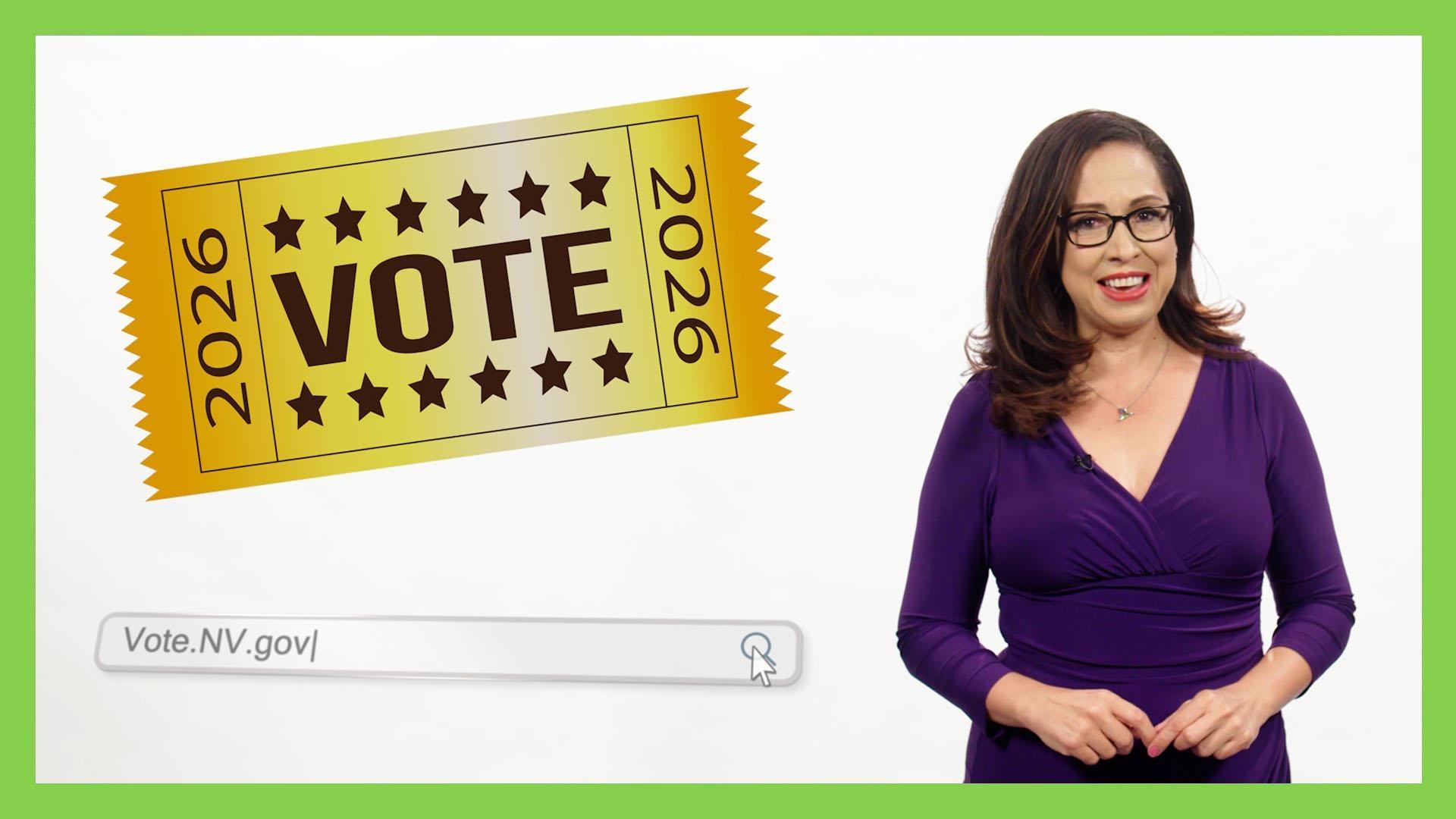 ¿Listo para hacer oír tu voz? Aprende a registrarte para votar en las elecciones de Nevada 2026.