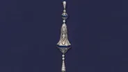 Appraisal: Art Deco Diamond & Sapphire Pendant, ca. 1920