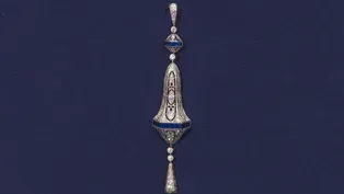 Appraisal: Art Deco Diamond & Sapphire Pendant, ca. 1920