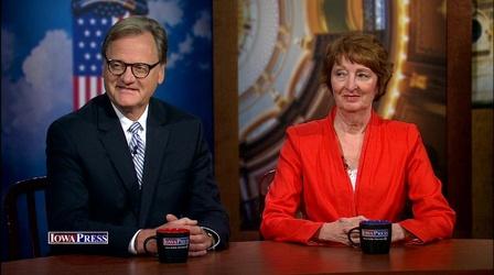 Video thumbnail: Iowa Press Past Gubernatorial Candidates Bonnie Campbell and Doug Gross