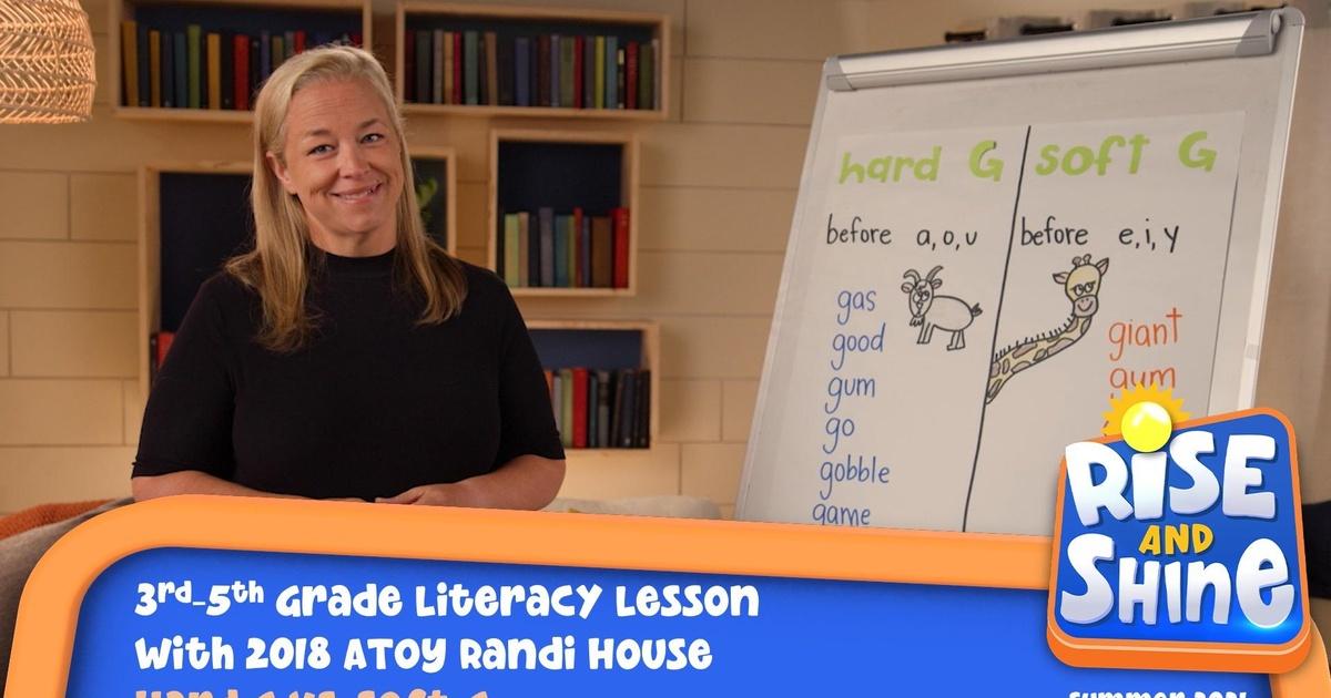 Rise and shine | literacy randi house hard g vs soft g | season 2021