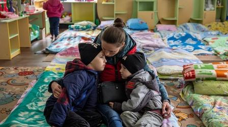 Video thumbnail: PBS NewsHour War in Ukraine takes a heavy toll on children, families