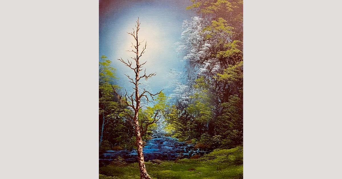 Happy little trees': Penn Township woman to teach joy of Bob Ross painting  at workshop