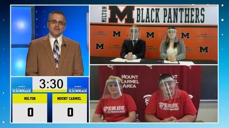 Video thumbnail: Scholastic Scrimmage Mt Carmel vs. Milton