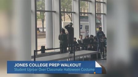 Video thumbnail: Chicago Tonight Jones College Prep Students Stage Walkout