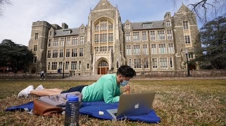 Video thumbnail: PBS NewsHour How universities are trying to stem campus COVID outbreaks