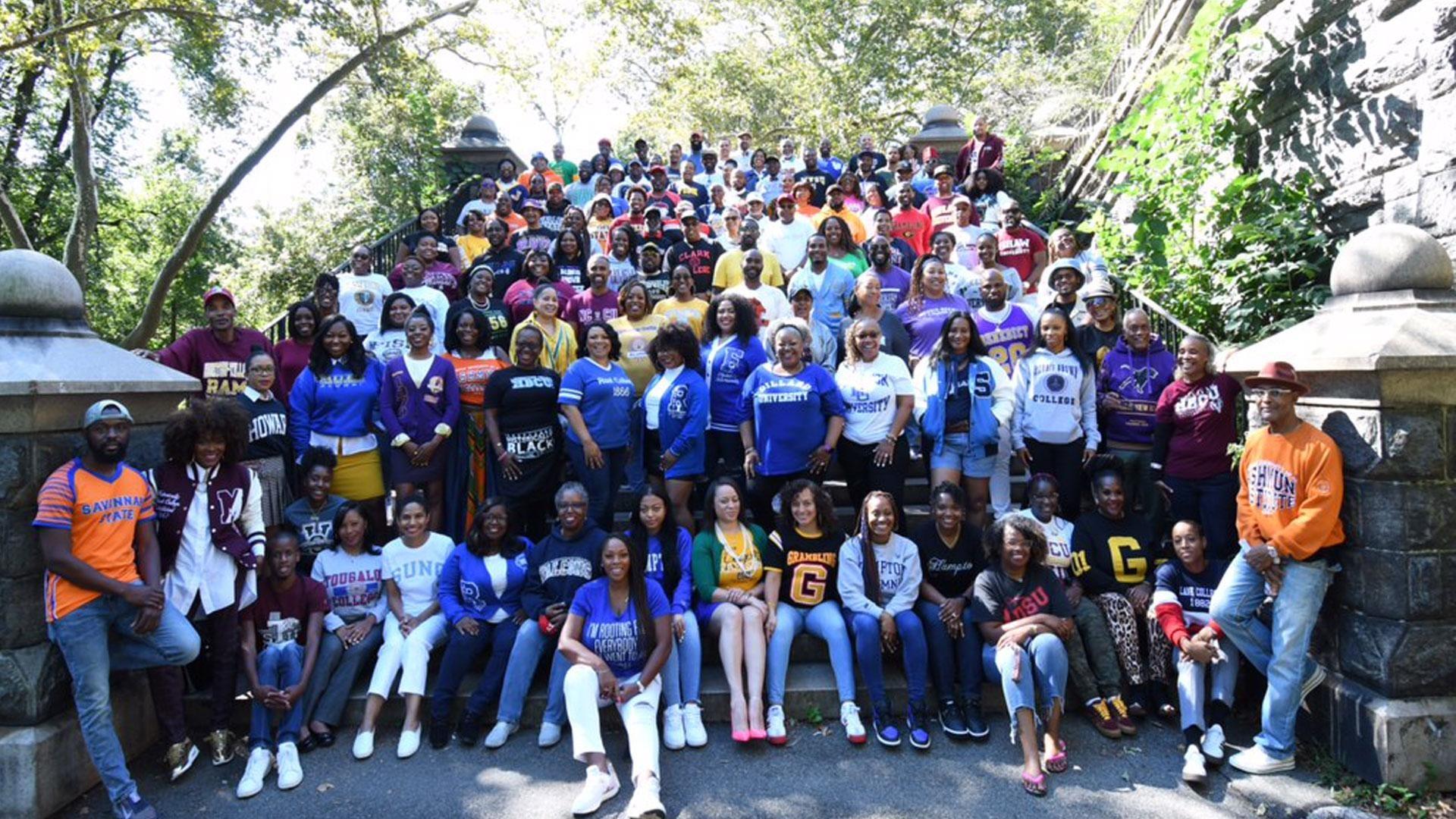 Alumni from HBCUs across the nation gather for a momentous photograph in Harlem.