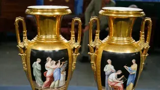 Appraisal: French Porcelain Urns, ca. 1820