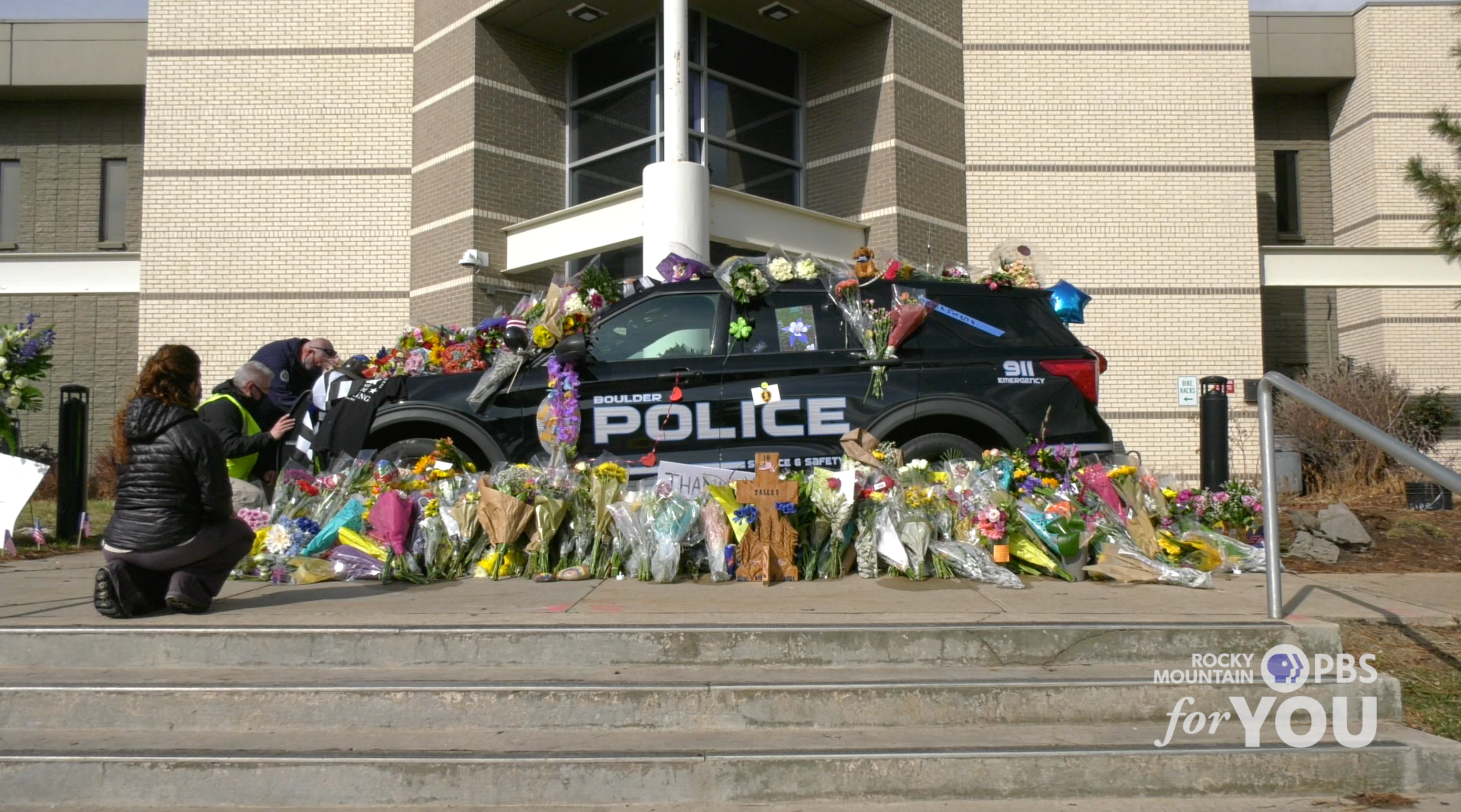Memorial grows for Officer Eric Talley