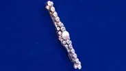 Appraisal: Pearl, Diamond & Platinum Brooch, ca. 1910