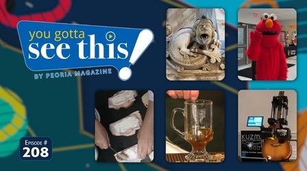 Video thumbnail: You Gotta See This! By Peoria Magazine Gargoyles | Self-Playing Guitars | Elmo in Elmwood