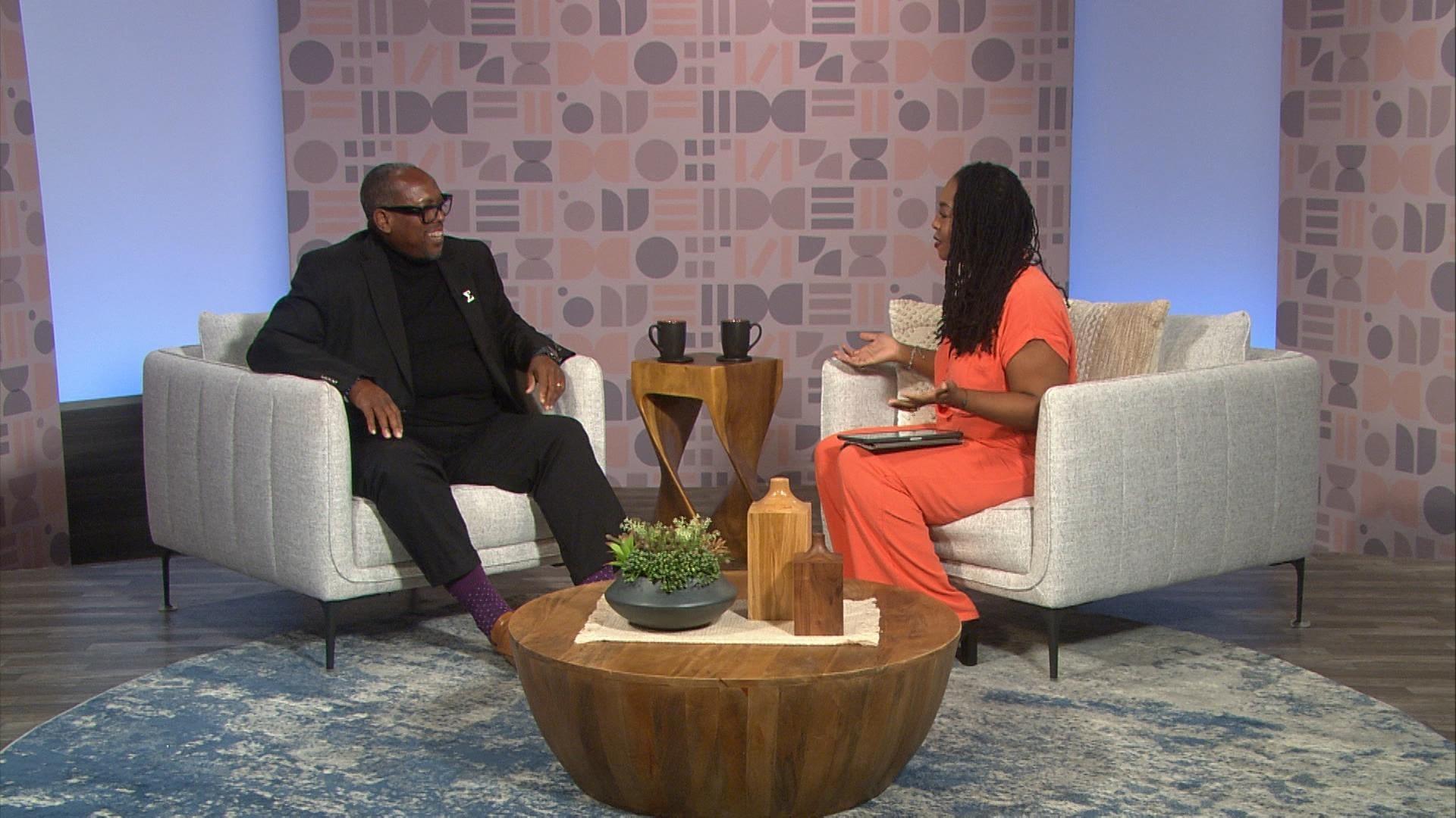 Host of Black Issues Forum Kenia Thompson and guests.