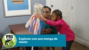 Exploren con una manga de viento