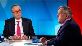Video thumbnail: PBS NewsHour Shields and Gerson on bigotry resolution, Trump inquiries