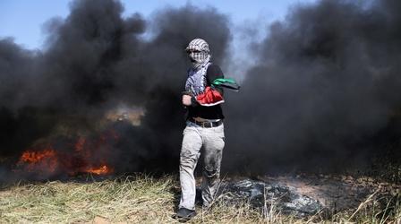 Video thumbnail: PBS NewsHour Funerals held for Palestinians killed by Israeli forces