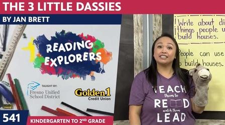 Video thumbnail: Reading Explorers K-2-541: The Three Little Dassies by Jan Brett