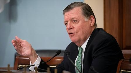 Video thumbnail: PBS NewsHour Biden has 'surrendered to his left wing,' says Tom Cole
