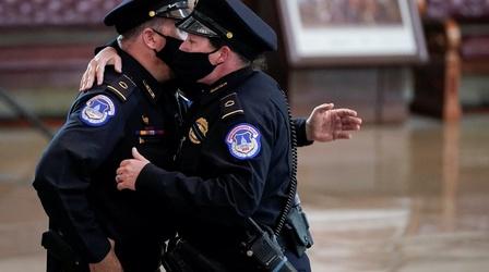 Video thumbnail: PBS NewsHour Capitol Police officer gives his account of Jan. 6 attack
