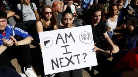 Video thumbnail: PBS NewsHour Students implore lawmakers to end gun bloodshed