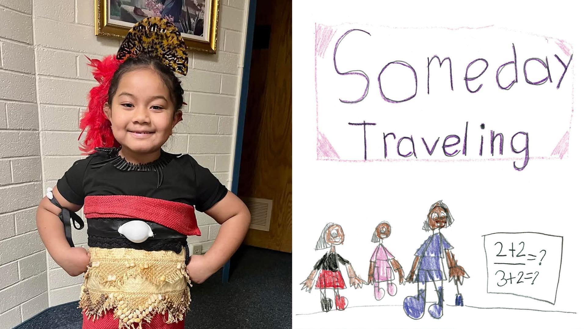 3rd Place in the Kindergarten level: “Someday Traveling” by Sosefina, Lena Juniper Elementary School