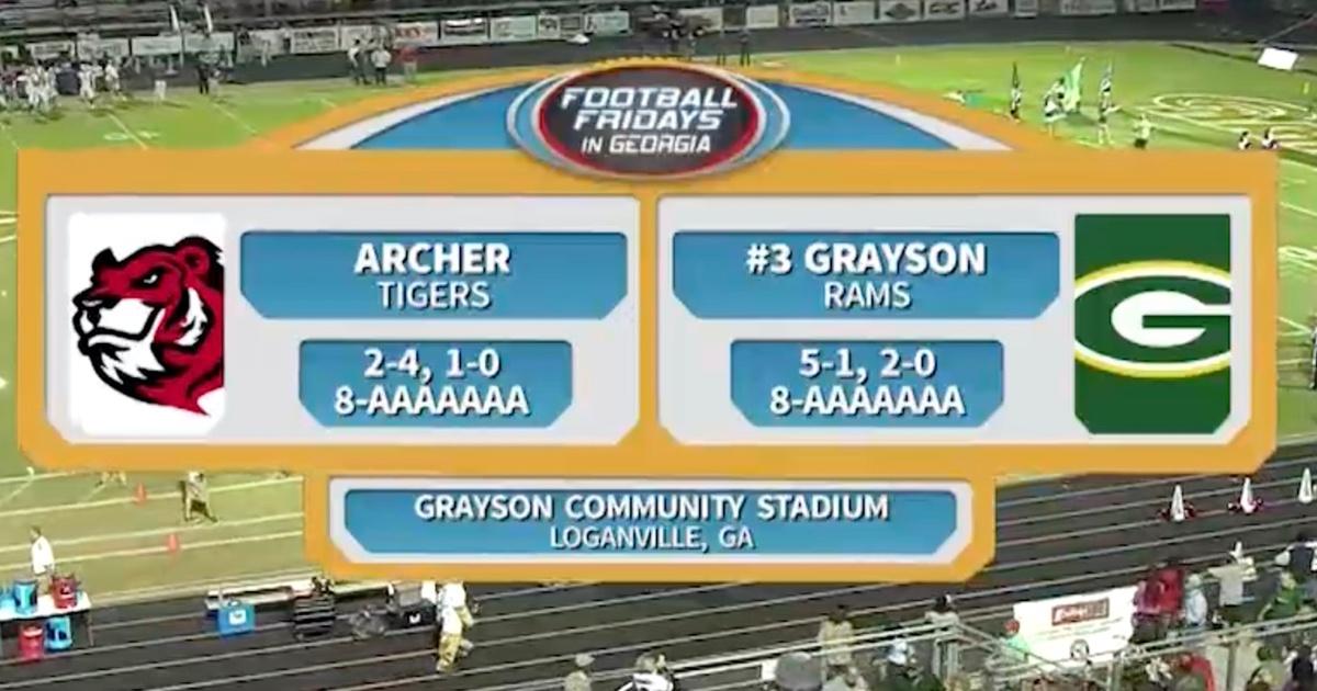 Football Fridays in Grayson vs. Archer Season 2016