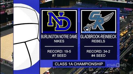 Video thumbnail: Iowa PBS Presents (1A) 2020 IGHSAU Girls State Volleyball Championships