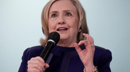 Video thumbnail: PBS NewsHour Hillary Clinton on war in Ukraine, democracy and Roe v. Wade