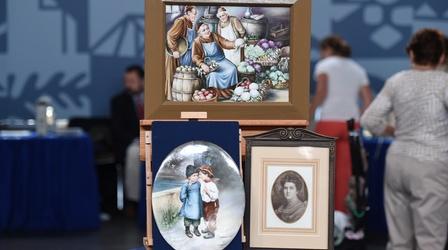 Video thumbnail: Antiques Roadshow Appraisal: Sidonia Klein Goldman Porcelain Plaques, ca. 1910