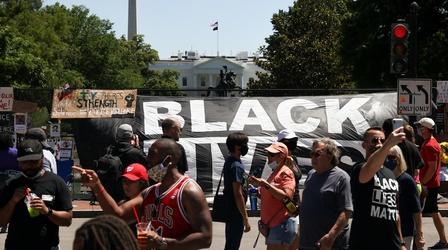 Video thumbnail: PBS NewsHour How voters view Trump's handling of racial unrest, COVID-19