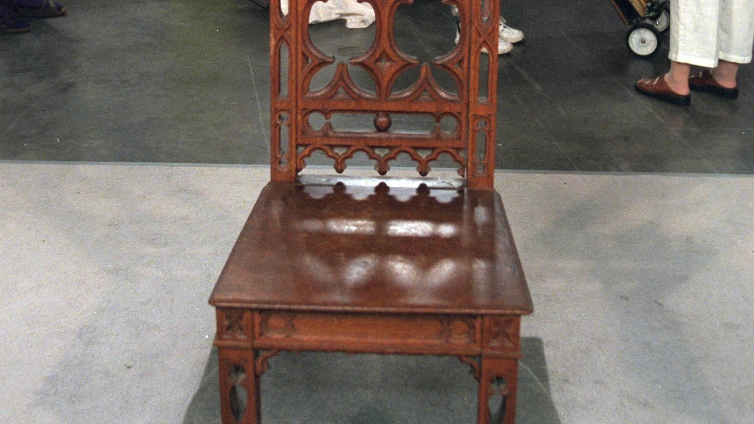 Appraisal: Gothic Revival Hall Chair, ca. 1850
