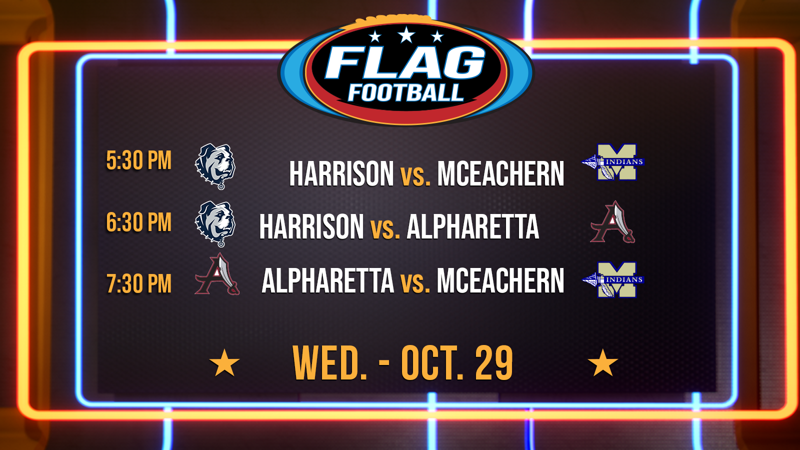Football Fridays in Georgia Harrison, Alpharetta, McEachern