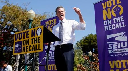 Video thumbnail: PBS NewsHour Analyzing Newsom's likely fate in California recall election