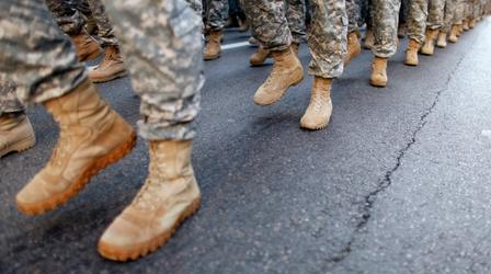Video thumbnail: PBS NewsHour News Wrap: Active-duty military suicides jumped 15% in 2020