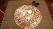 Left overs! Henhouse Cafe's huge pancakes