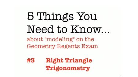 Video thumbnail: Regents Review CC Geometry Right Triangle Trigonometry