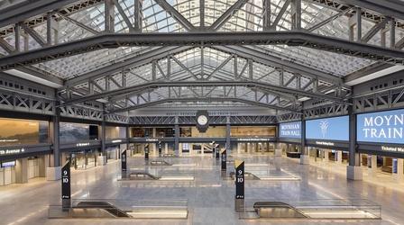 Video thumbnail: NYC-ARTS NYC-ARTS CHOICE: Moynihan Train Hall & Public Art Fund