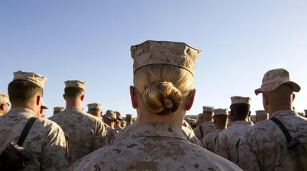 Video thumbnail: PBS NewsHour Marine Corps grapples with culture of disrespect for women