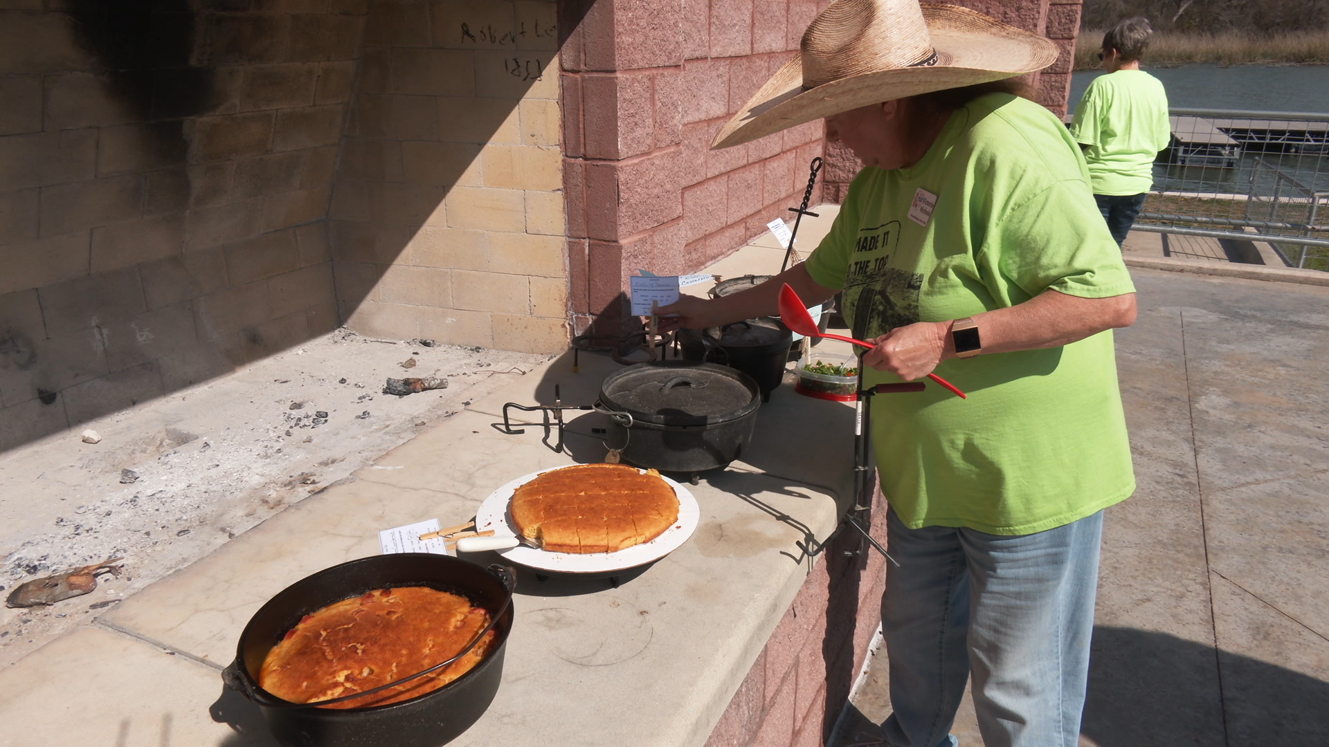 Dutch oven cooking at Louisiana State Parks